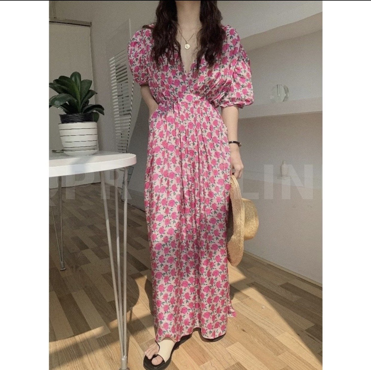 พร้อมส่ง เดรสยาว สไตล์วินเทจ ทรงหรู ผู้ดีดูแพง ใส่สบายมากๆ