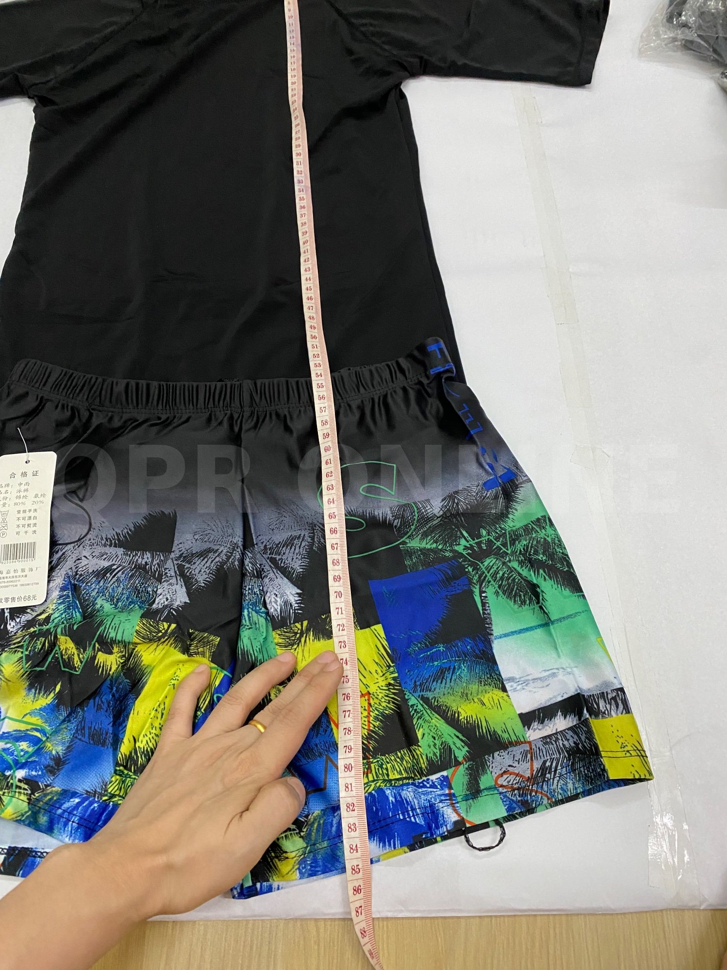 ชุดเซตว่ายน้ำ  แขนสั้น+ขาสั้นผู้ชาย size S