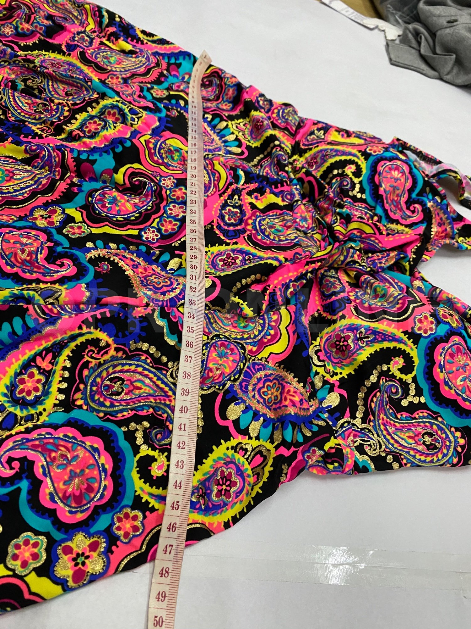 ชุดบอดี้สูทลายโบฮีเมียน แบบมีกระโปรงคลุม 2XL