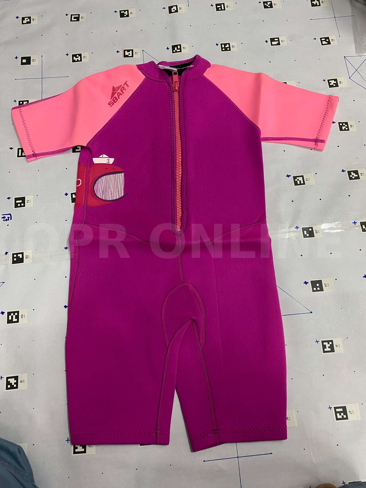 ชุดดำน้ำเด็กชาย-หญิง สีชมพู 4XL เด็ก