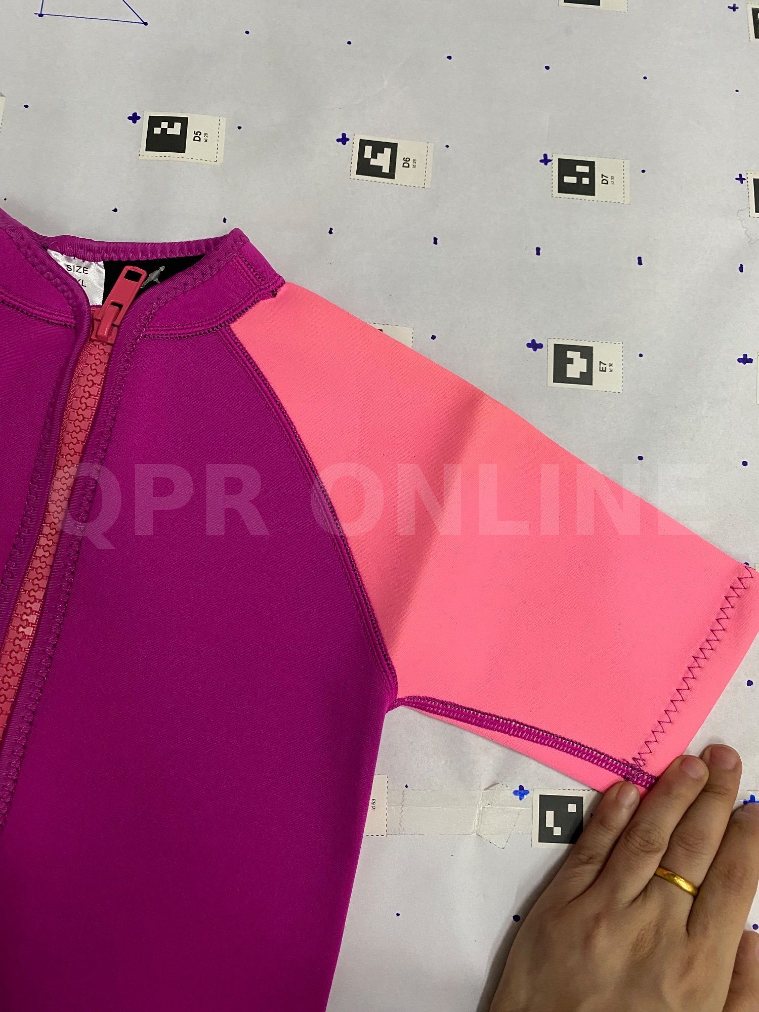 ชุดดำน้ำเด็กชาย-หญิง สีชมพู 4XL เด็ก