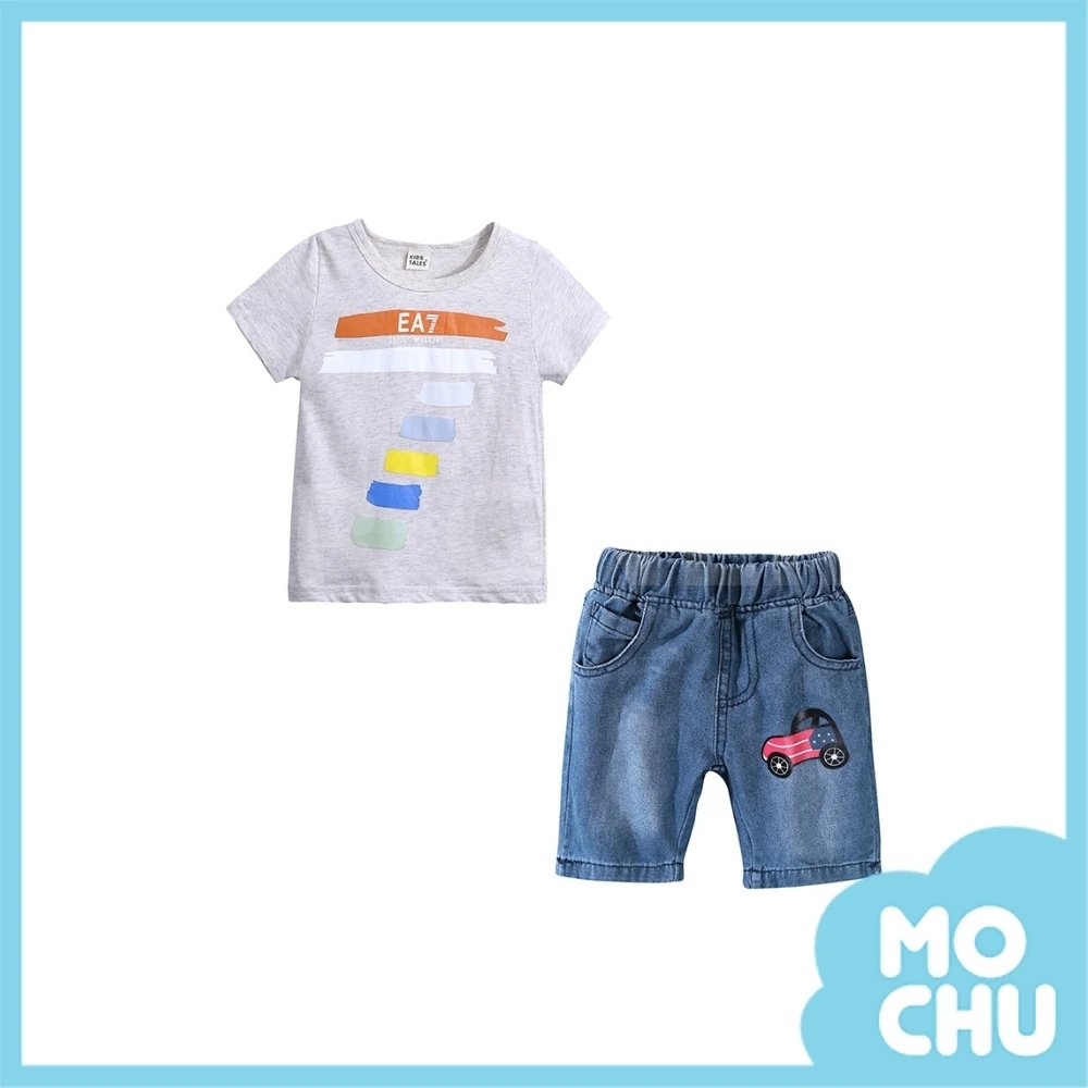 ชุดเซทเด็กเสื้อยืด-กางเกงยีนส์ 7-8 ขวบ size 140