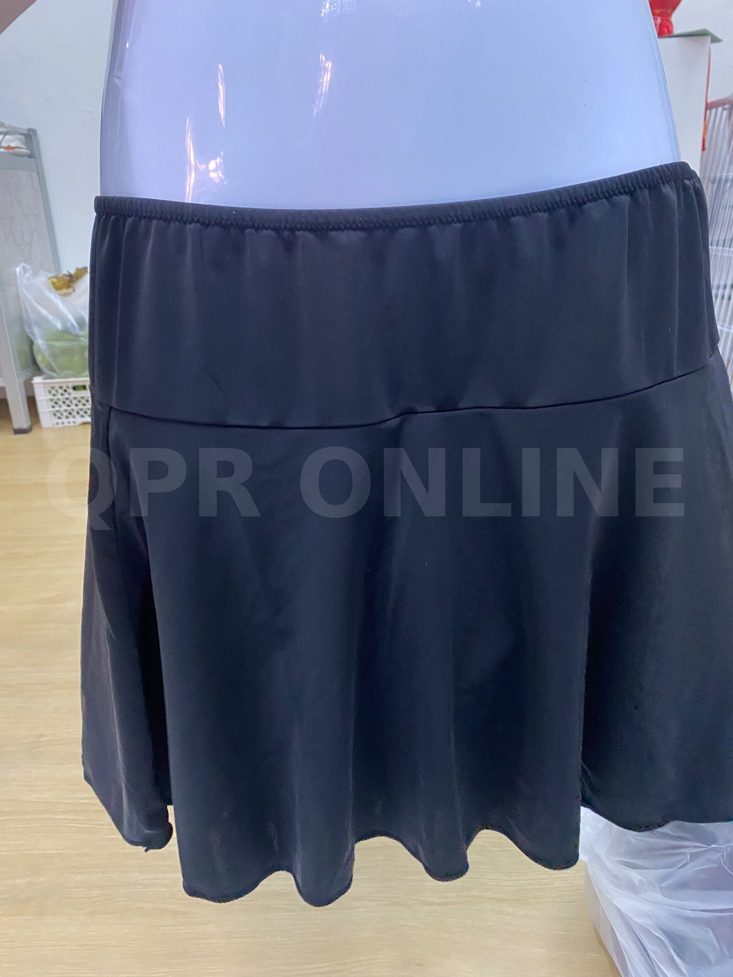 กระโปรงว่ายน้ำ+กางเกงซับใน XL ถึง 2XL สีดำ