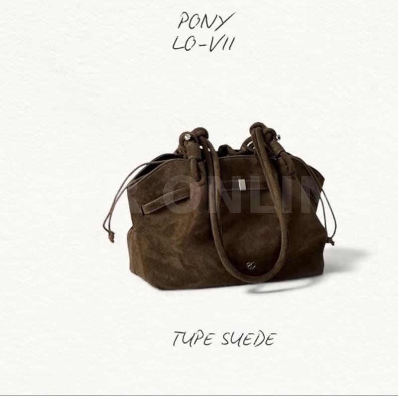PONYPONY Lo-vii Shoulder bag — PU สีเบจ